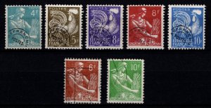 France 1954-59 Definitives, Part Set [Used]