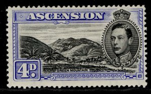 ASCENSION GVI SG42c, 4d black & ultramaine, M MINT. Cat £17. PERF 13½