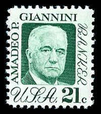 PCBstamps   US #1400 21c Amadeo P. Giannini, MNH, (12)