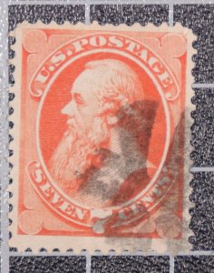 Scott 149 - 7 Cents Stanton Banknote - Nice Stamp - Used - SCV - $100.00 