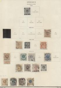 SWEDEN COLLECTION 1858-1970, on Scott Specialty pages, used, Scott $3,066.00