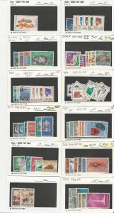 Indonesia Collection on 20 Dealer Cards & 2 Stock Pages, Nice Lot