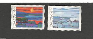 1987 Faroe Islands SC #173-174  MNH stamps