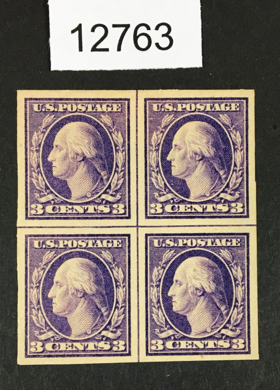 MOMEN: US STAMPS # 484 CENTER LINE BLOCK MINT OG 2H/2NH VF+ $75+ LOT #12763