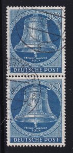 Berlin 1953 ,Freedom Bell  XF-Used Pair  # 9N97 mi 104