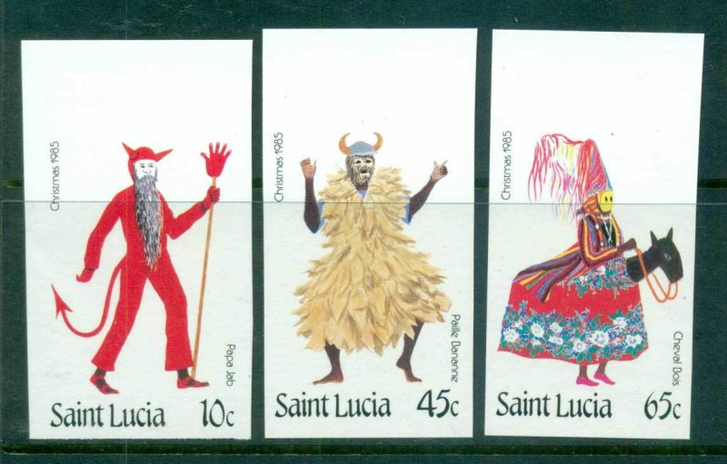 St Lucia 1985 Xmas IMPERF MUH lot68614