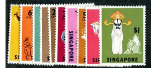 1968 Singapore Sc.# 86/95 mnh** cv $12.50 ( 9607 BCXX )