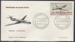 Burkina Faso Scott C51 FDC - Caravelle