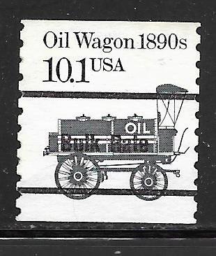 USA 2130av: 10.1c Oil Wagon, Precancel single, black ink, used, VF