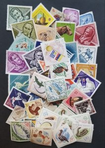 DIAMOND SHAPE 50 Different Topical Stamp Lot Used CTO T4546