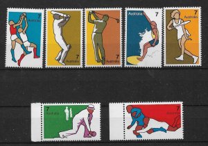 1974 Australia 590-6 Sports MNH C/S of 7