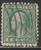 U.S. 462, 1¢ WASHINGTON. USED. VF. (742)