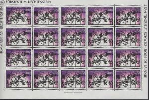 LIECHTENSTEIN, MINISHEET Jean Tinguely, 1994, MNH	