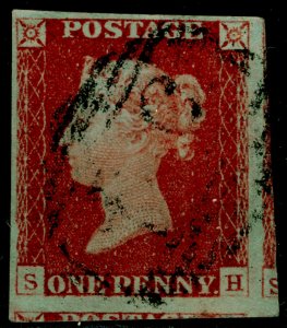 SG8, 1d red-brown PLATE 68, FINE USED. Cat £32. 4 MARGINS. SH 