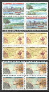 Canada Sc# 1405a-1407 MNH block/4 1992 42c-84c Canada '92