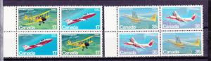 Canada  905-6 MNH 1981 35c Canadian Aircraft BLOCK