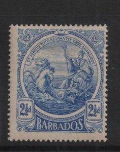 Barbados 1916 SG185 2 1/2d, MCA watermark, mounted mint