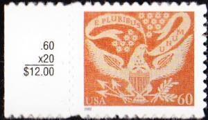 Scott 3646 Coverlet Eagle MNH 