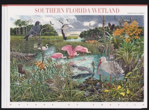 US 4099 x3 39c S. Florida Wetland Nature of America Mint Sheet NH Self Adhesive