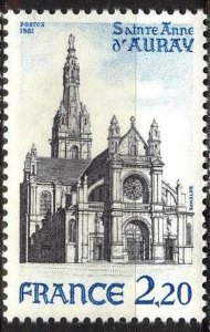 France 1981 Tourism Architecture St. Anne Basilica MNH