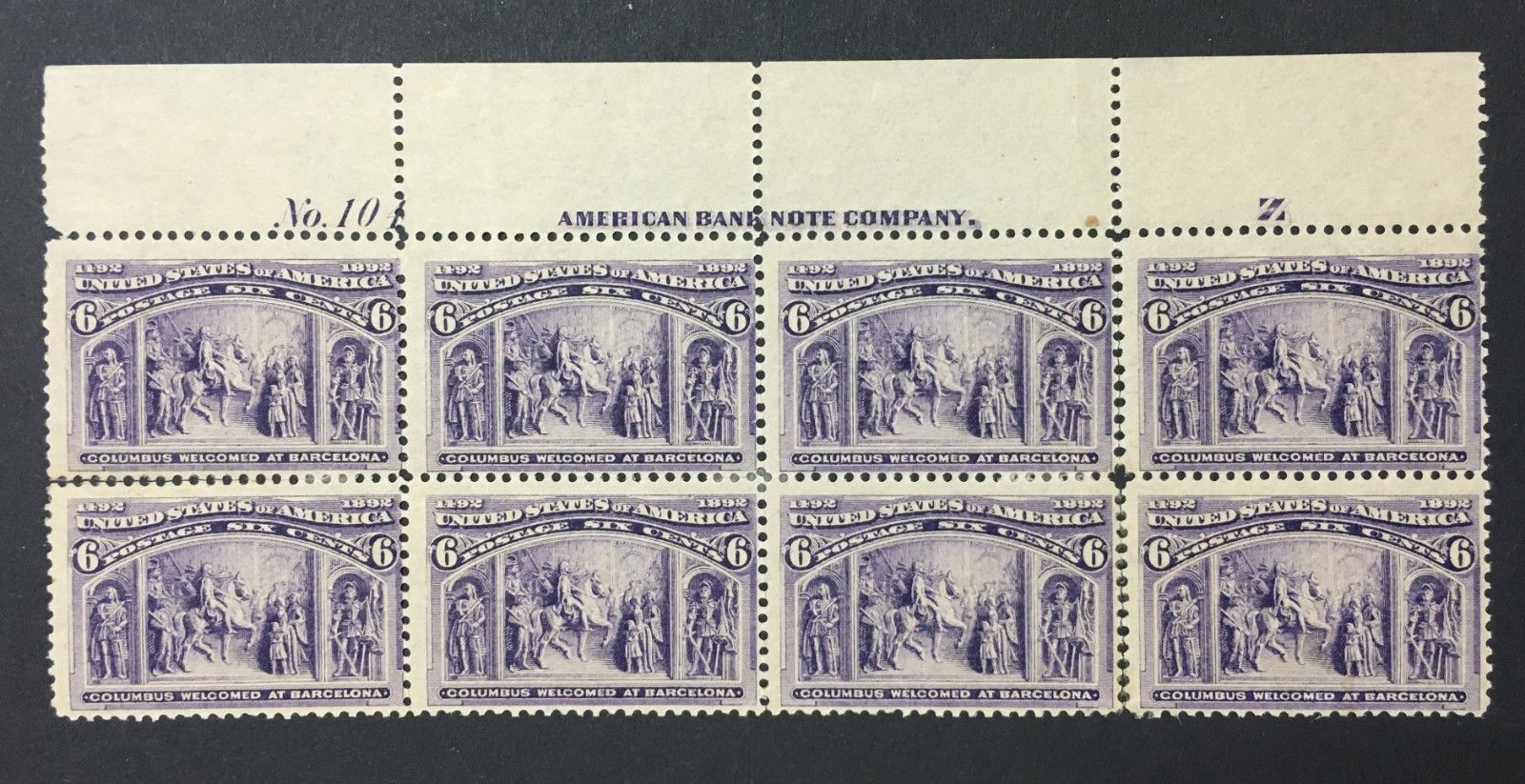 US Stamps 235 Mint OG H Plate Block United States, General Issue