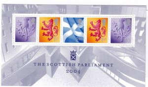 GB THE SCOTTISH PARLIAMENT S/SHEET POST OFFICE FRESH (JOCKSTER)