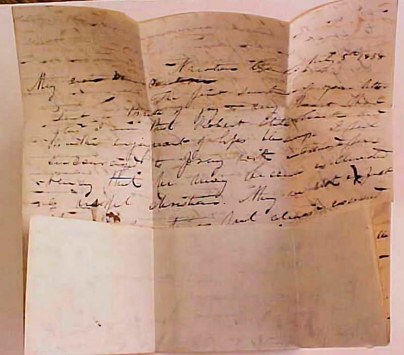 US  UNLISTED MASSACHUSSETS 1838 NEWTON CENTRE RED 25mm TO SCARCE MT. VERNON R.I. 