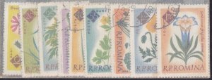 Romania Flowers1961 SG2866-2874 CTO