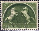 Netherlands; 1943: Sc. # 251: Used Single Stamp
