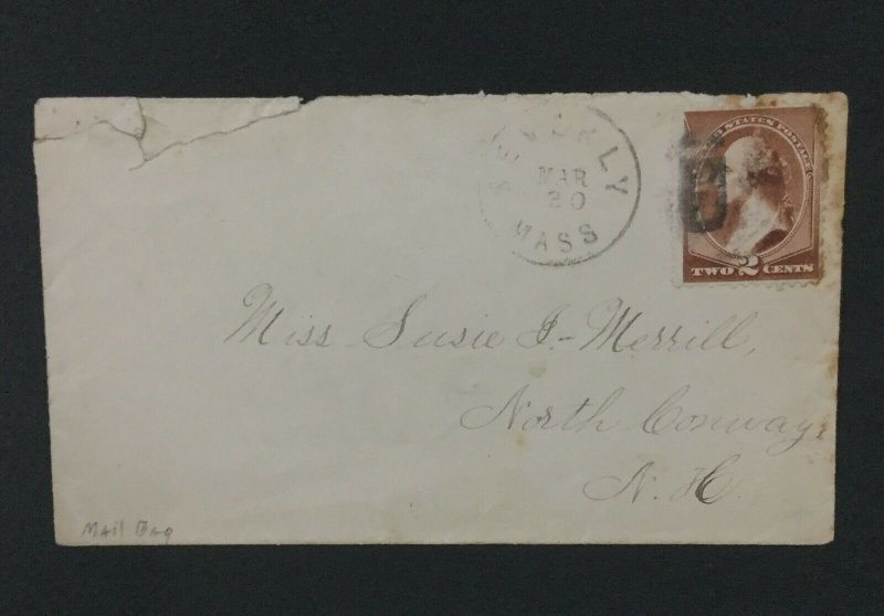 MOMEN: US #210 FANCY CANCEL USED ON COVER #29738