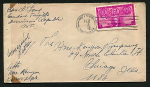 Dominican Republic Santo Domingo Cover to USA Censor Examined 1942 Latin America