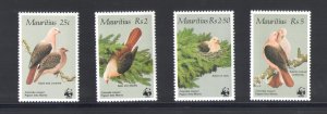 1978 Mauritius, Fauna - WWF - 4 values, Yvert catalogue no. 631/34 - MNH**
