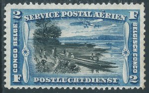 Belgian Congo, Sc #C3, 2fr MH