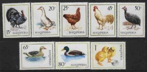 Albania MNH Sc 1087-94 Mi 1213-20 Val 9 Euro Birds