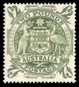 Australia #221 Cat$175, 1950 £2 green, never hinged