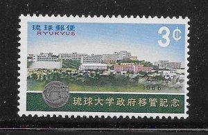 Ryukyu 1966 University of Ryukyu Sc 145 MNH A124