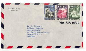 BERMUDA WW2 AIRMAIL Cover London  {samwells-covers} 1941 UU479