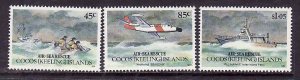 Cocos Is.-Sc#283-5-unused NH set-Planes-Air-Sea Rescue-1993-