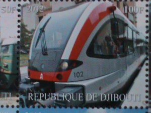 ​DJIBOUTI-2012-CLASSIC & MODEN TRAINS IMPERF-MNH S/S-VF WE SHIP TO WORLDWIDE