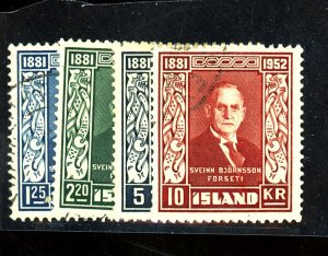 ICELAND 274-77 USED FVF Cat $37