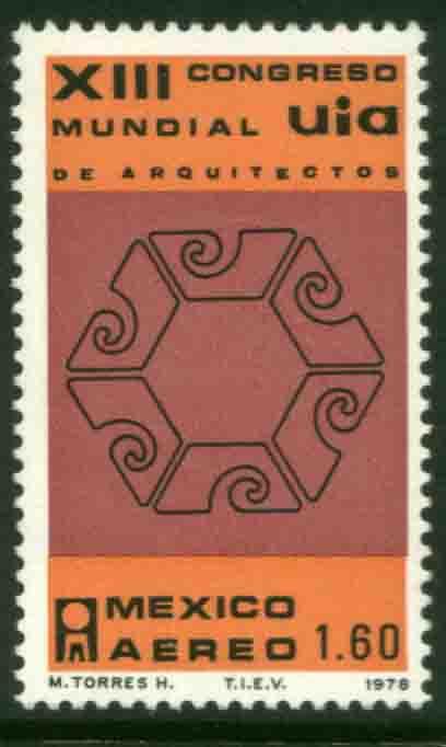 MEXICO C585, Congress of the Int Union of Architects. MINT, NH. F-VF.