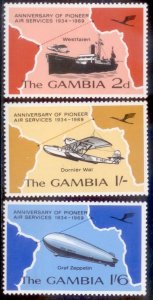 Gambia 1969 SC# 241-3 MNH-OG E35