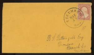 U.S. #25 USED ON COVER