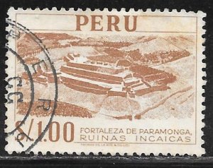 Peru 465: 1s Inca Fortress at Paramonga, used, F-VF