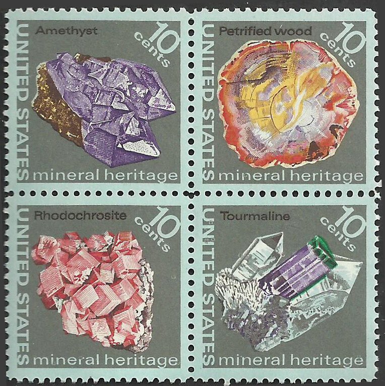 # 1538-1541 MINT NEVER HINGED ( MNH ) MINERALS XF+