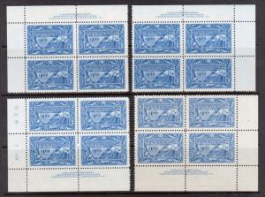 Canada #302 VF/NH Plate Block Match Set