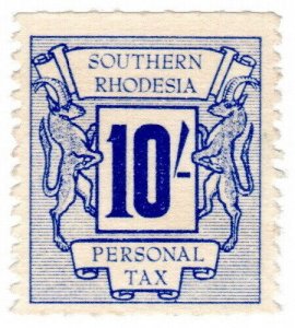 (I.B) Southern Rhodesia Revenue : Personal Tax 10/-