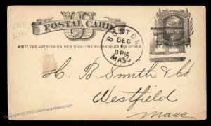 USA 1800s Boston Mass Negative Numeral 11 Fancy Cancel Cover 94966