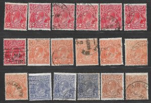 Doyle's_Stamps: Used Early Australian Lot/Mixture