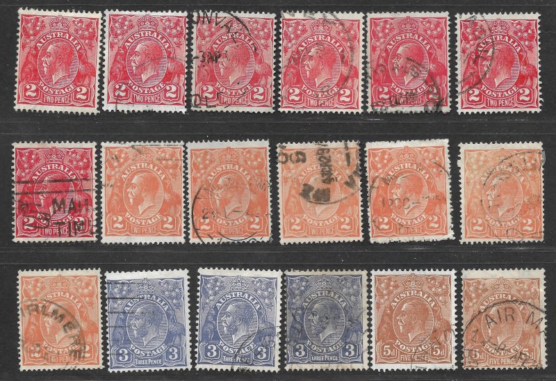 Doyle's_Stamps: Used Early Australian Lot/Mixture